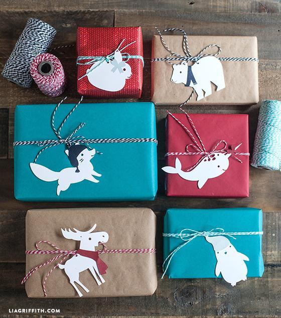 animal gift tags wrapping ideas for christmas envolver regalos para navidad