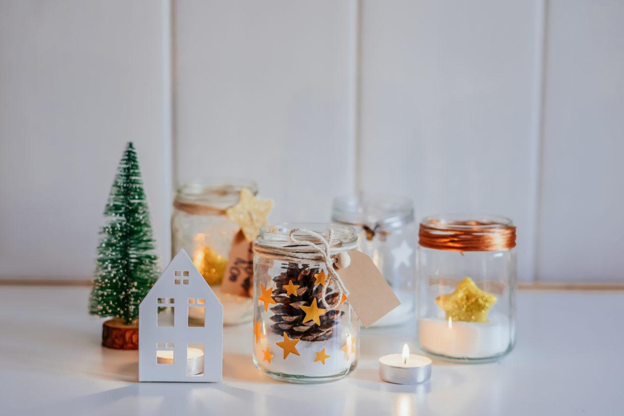 Tarros decorados de Navidad DIY - Decorated Christmas Jars