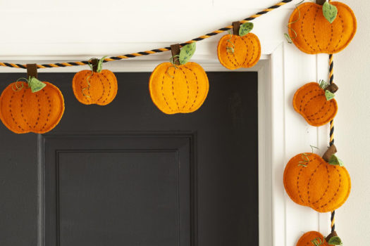 calabaza fieltro decoracion otoño halloween - felt pumpkin autumn fall decoration cover