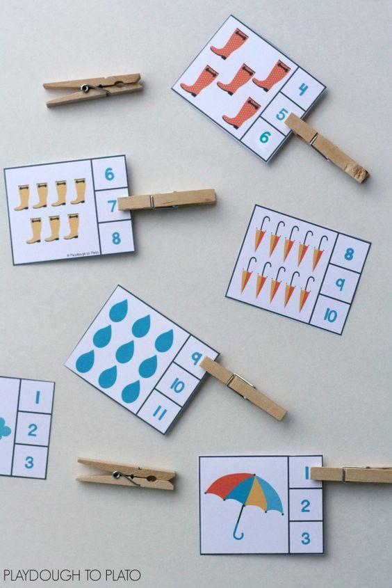 Actividades matemáticas para aprender los numeros - Math Activities to learn the numbers preschool kindergarten 4