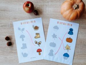 Actividades de otoño descargables gratis pdf - Las siluetas