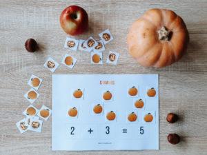 Actividades de otoño descargables gratis pdf - Sumando 2