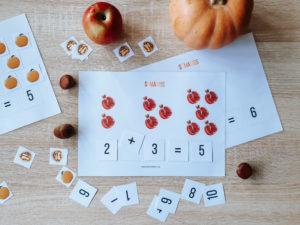 Actividades de otoño descargables gratis pdf - Sumando