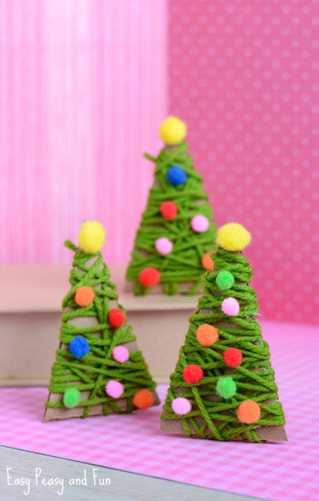 Manualidades para Navidad para hacer con niños en casa - Christmas Crafts with Kids to make at home - Abrol con hilos