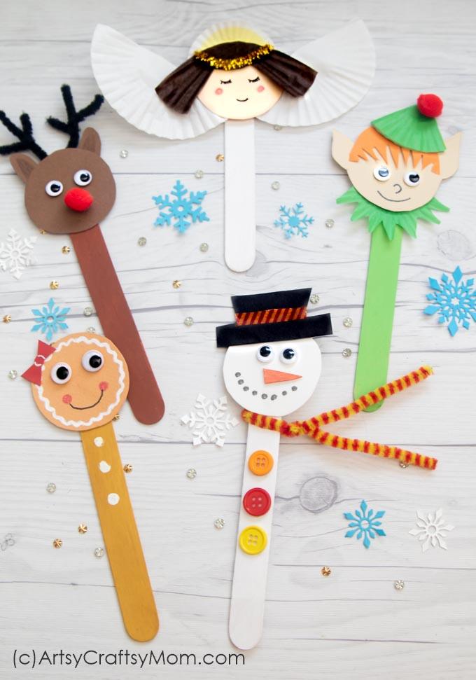 Manualidades para Navidad para hacer con niños en casa - Christmas Crafts with Kids to make at home - Manualidad con palos de helado 3