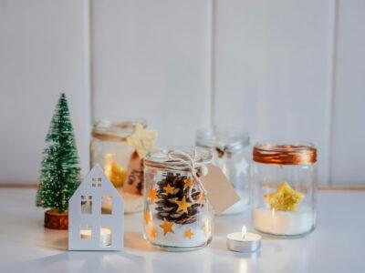 Tarros decorados de Navidad DIY - Decorated Christmas Jars