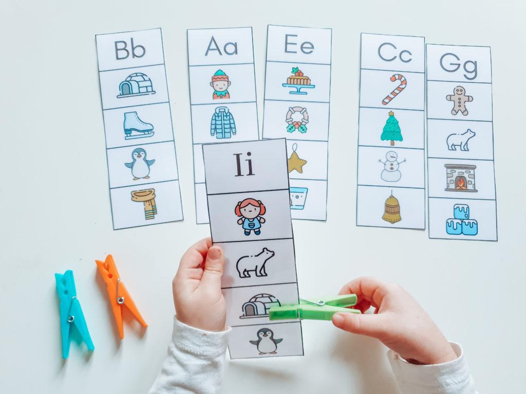 Actividades lectoescritura navidad - Descargable Gratis - Imprimir en pdf - Actividades infantiles letras Castellano
