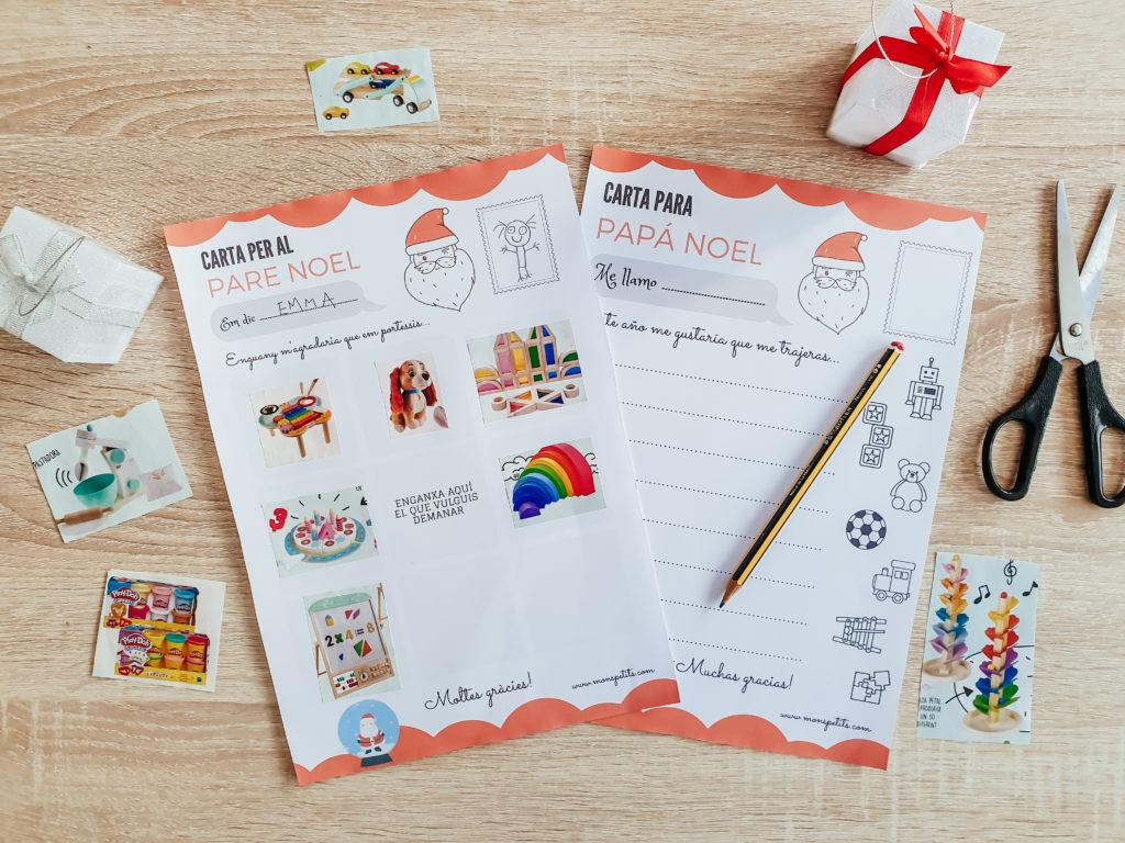 Carta a Reyes Magos y Papá Noel Descargable para imprimir Gratis
