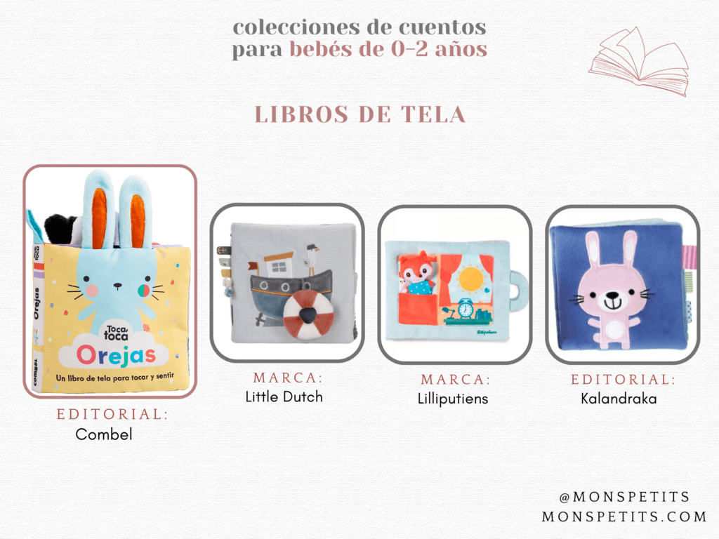 Colecciones Cuentos para Bebés 0-2 años - Carton Tela Experimentar Manipular Texturas - by monspetits 7