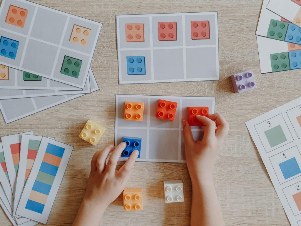 plantillas para aprender matemáticas con lego duplo by monspetits