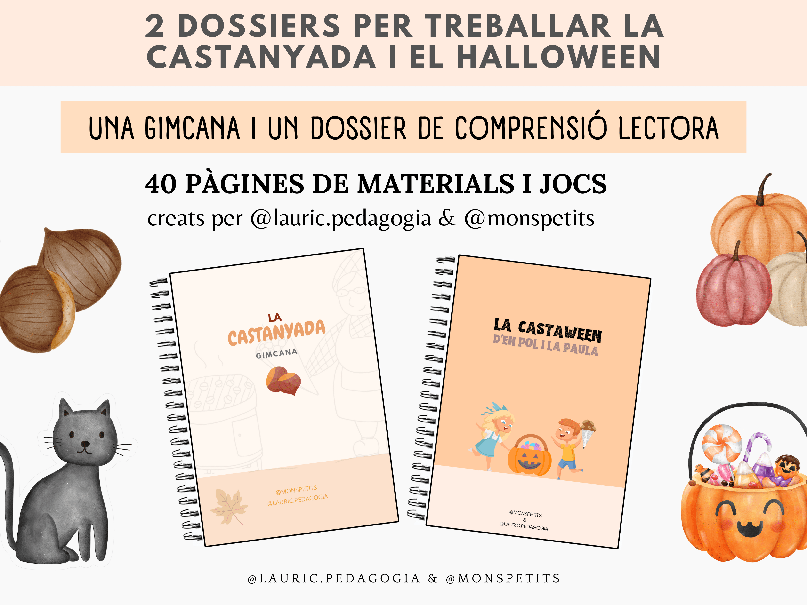 Descobreix dos dossiers educatius per celebrar la Castanyada i el Castaween