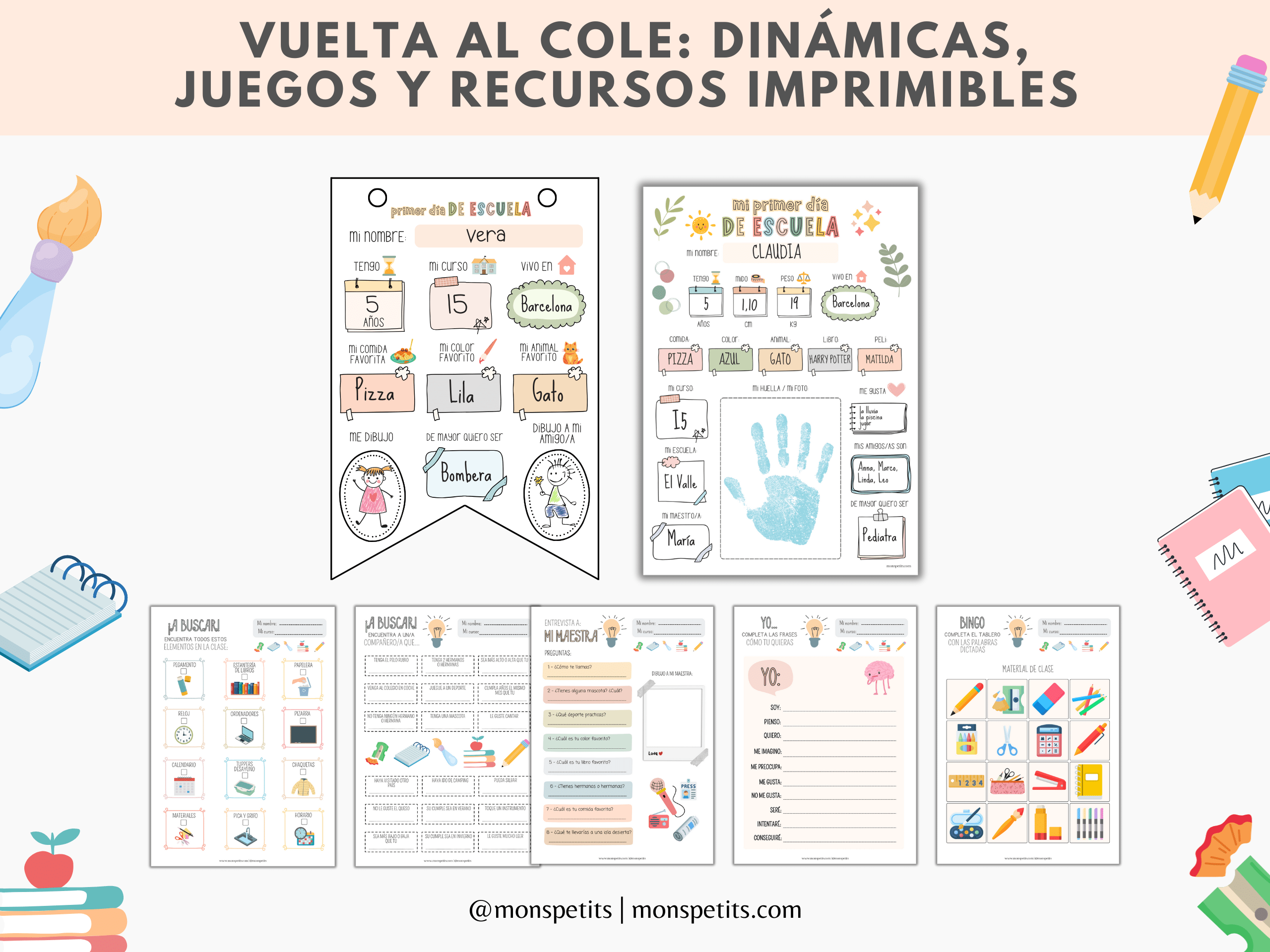 Vuelta al cole: dinámicas, juegos y recursos imprimibles para los primeros días